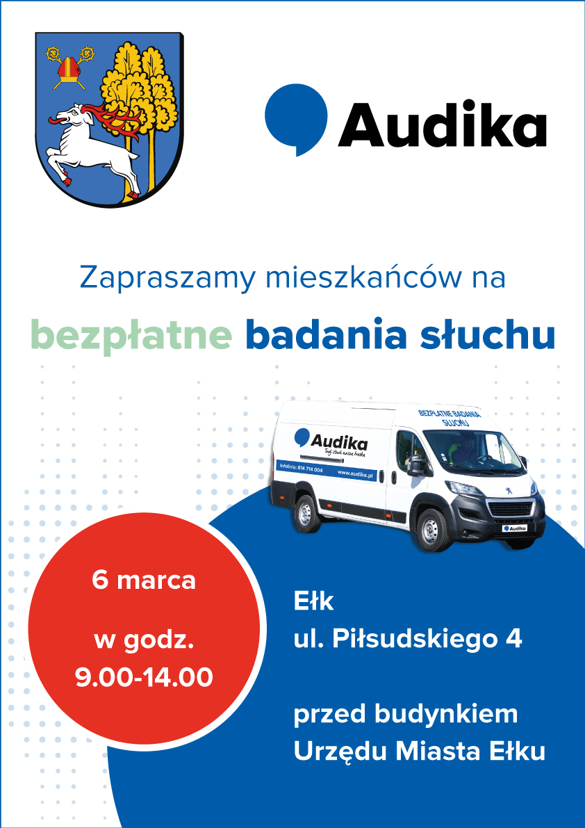 Zaproszenie mieszkańców na bezpłatne badania słuchu Zaproszenie mieszkańców na bezpłatne badania słuchu