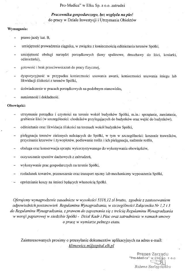 Ogłoszenie Ogłoszenie